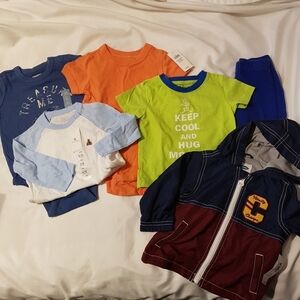 Bundle of baby boy 6-12 months clothes lot 215